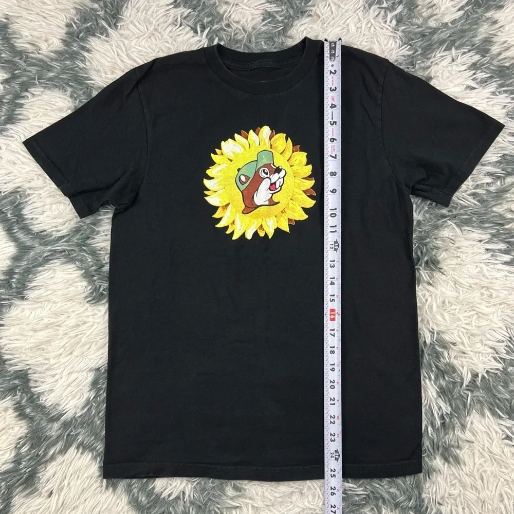 Buc-ee’s Unisex Kids Black Floral T-shirt You Are My Sunshine Size YL